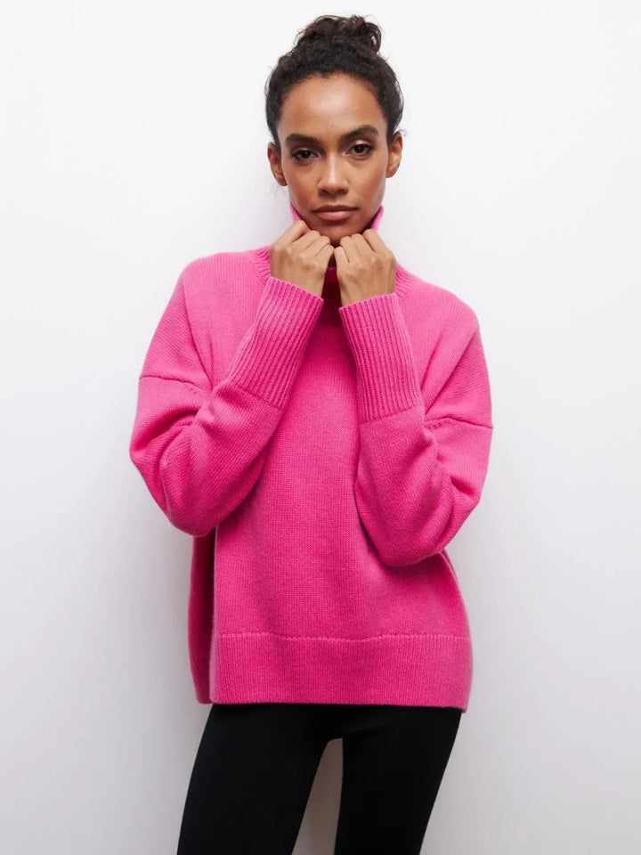 Velora™ - Sweater with turtle neck