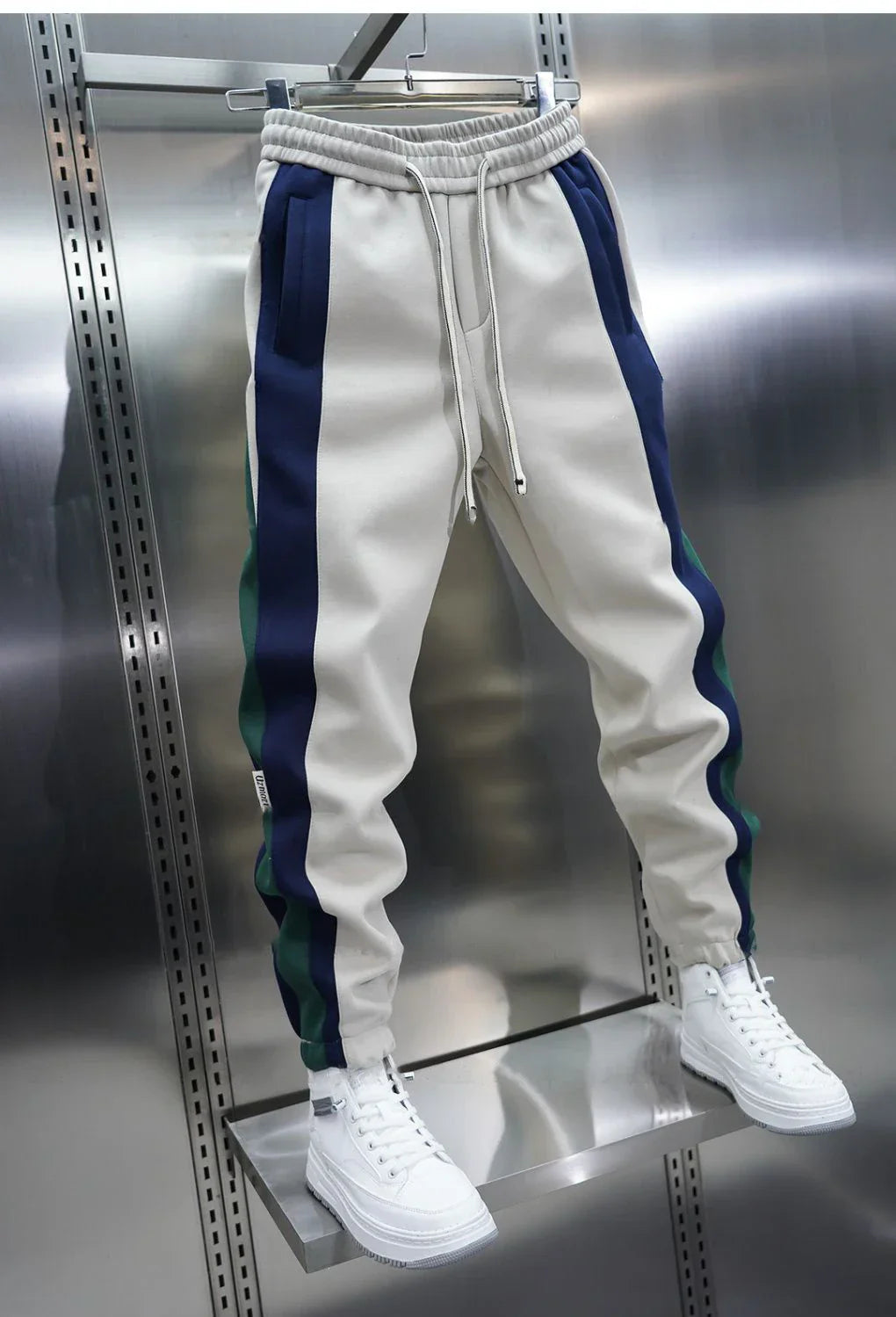VELORA™ | Trendy Contrast Stripe Trousers