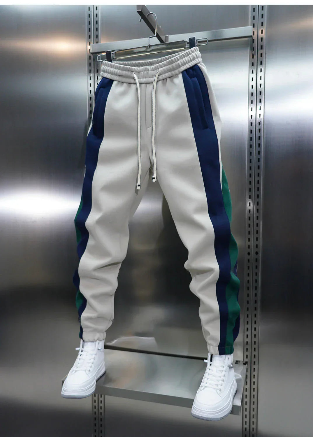 VELORA™ | Trendy Contrast Stripe Trousers
