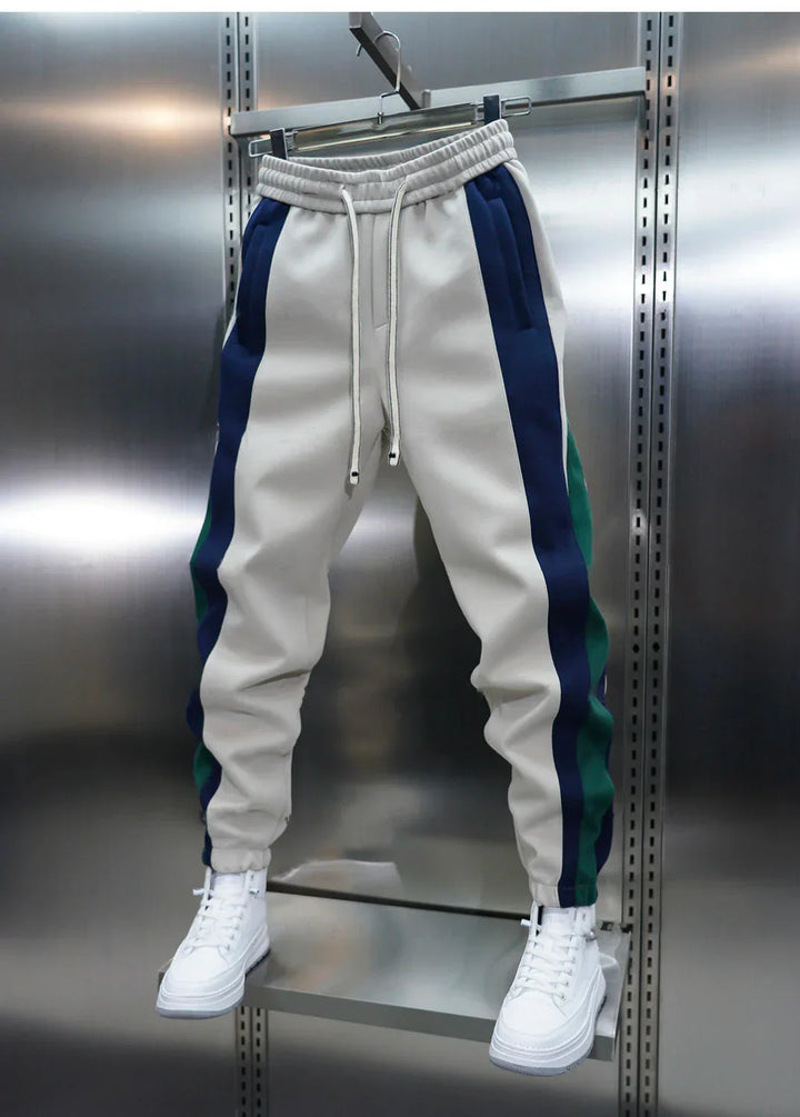 VELORA™ | Trendy Contrast Stripe Trousers
