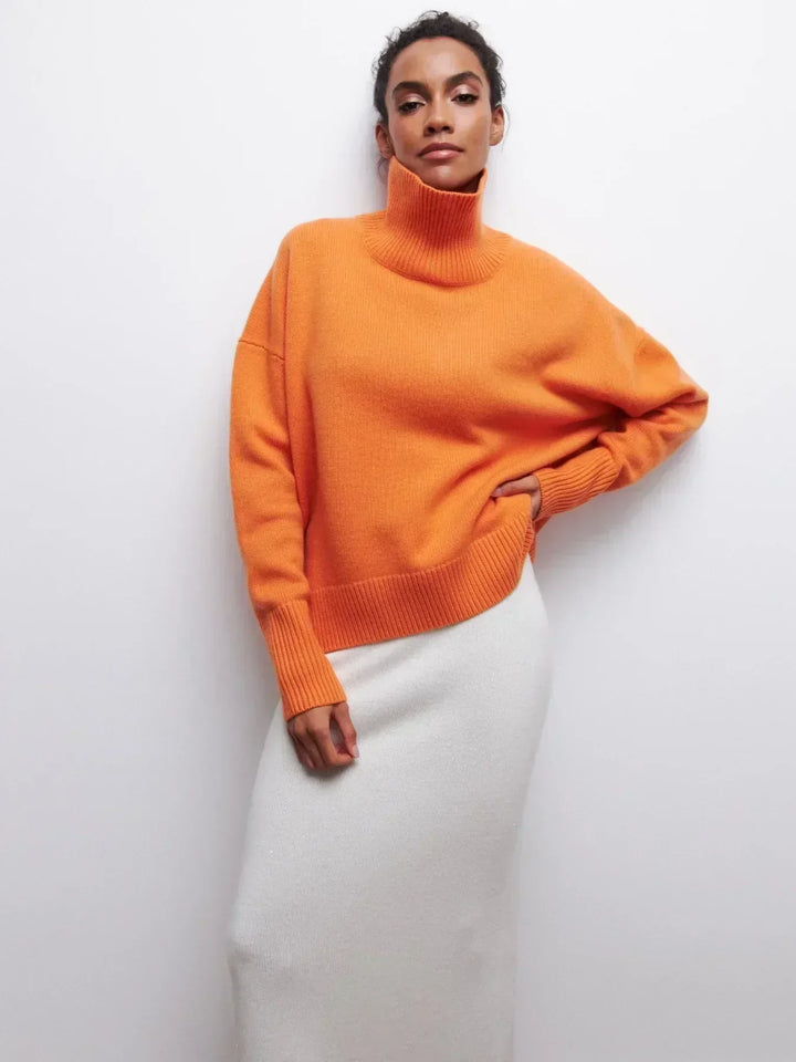 Velora™ - Sweater with turtle neck