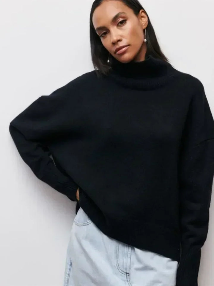 Velora™ - Sweater with turtle neck