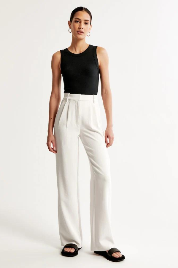 Wide Leg Tailored Pants