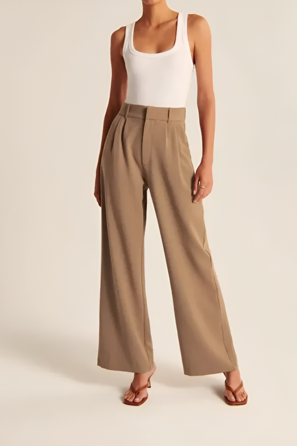 Wide Leg Tailored Pants