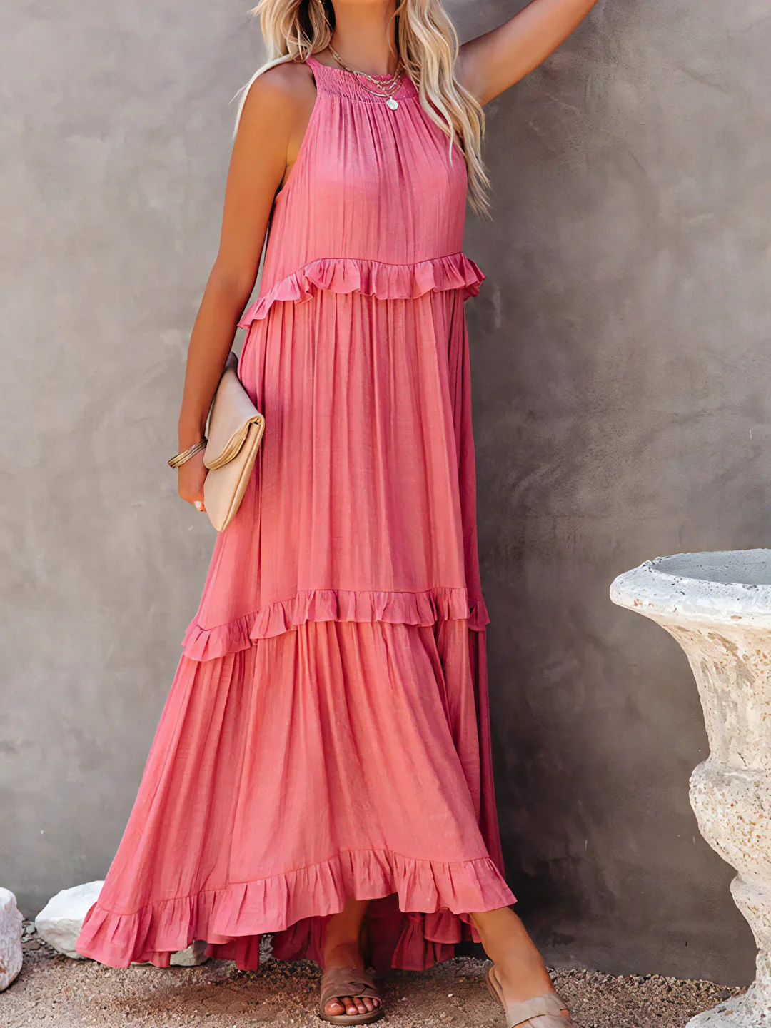Amara - Ruffle Maxi Dress