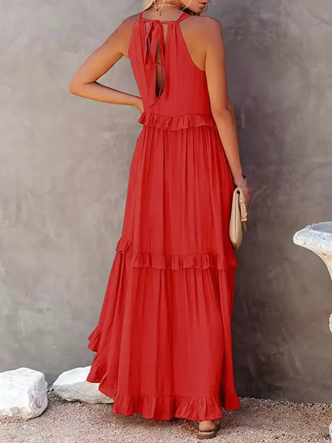 Amara - Ruffle Maxi Dress