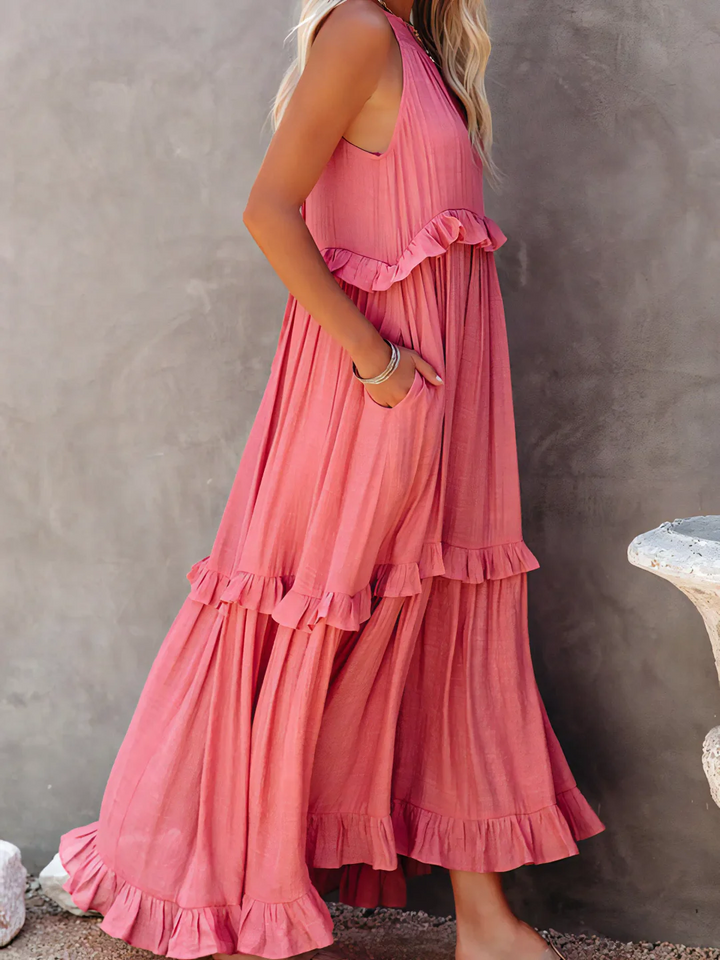 Amara - Ruffle Maxi Dress