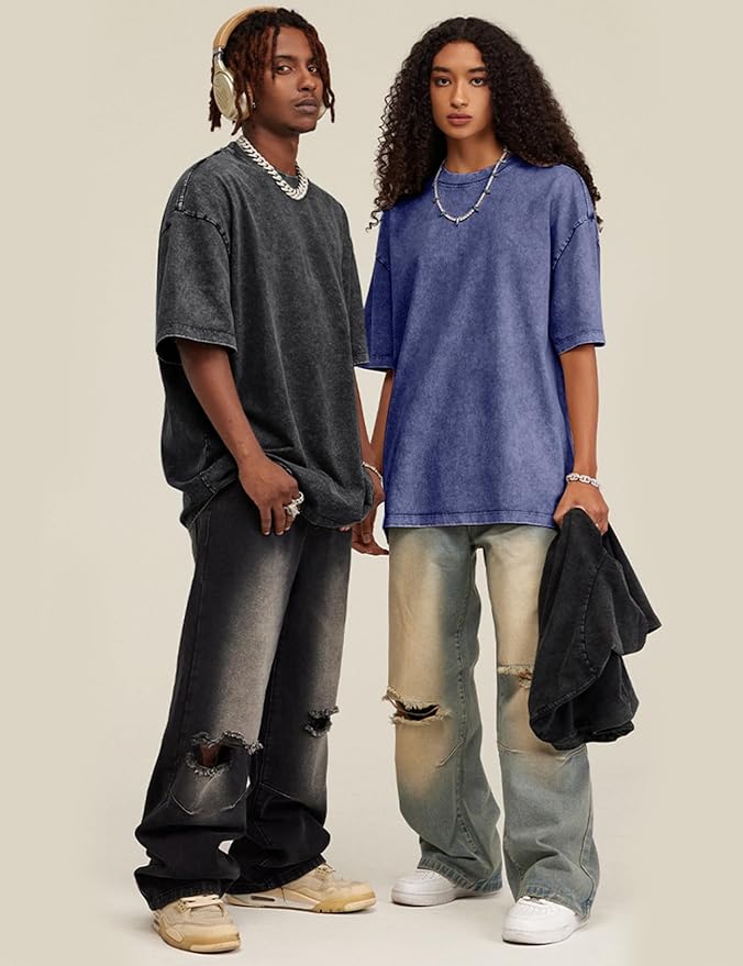 Casual Cotton Oversized Tee Set - 3-Pack