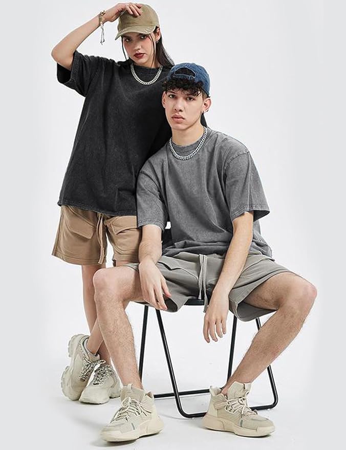 Casual Cotton Oversized Tee Set - 3-Pack